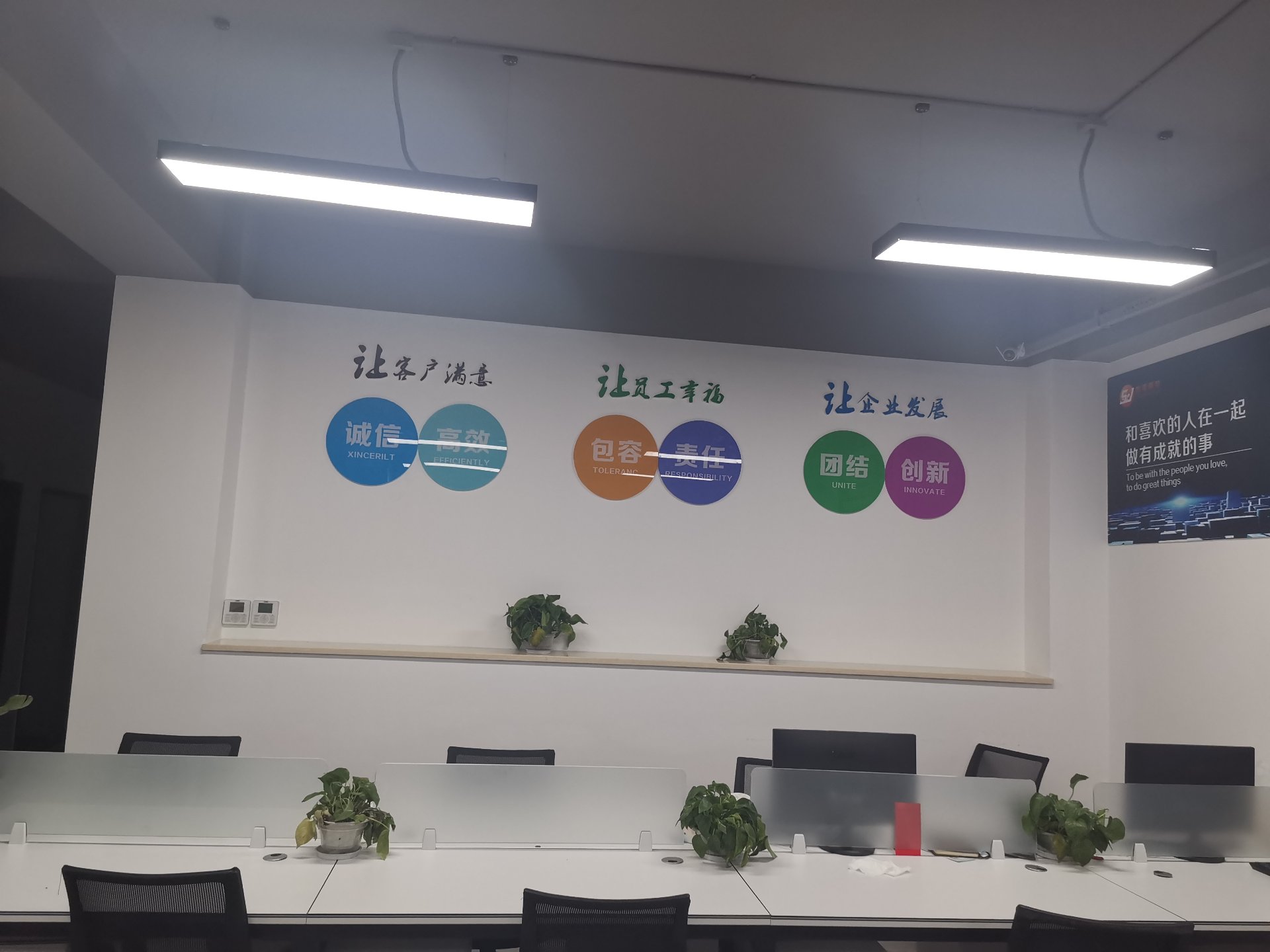 索嘉科技办公区文化墙